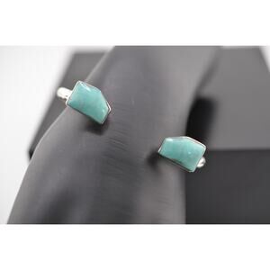 Native America Navajo Sterling Silver Turquoise Bracelet Cuff By Irvin Tsosie